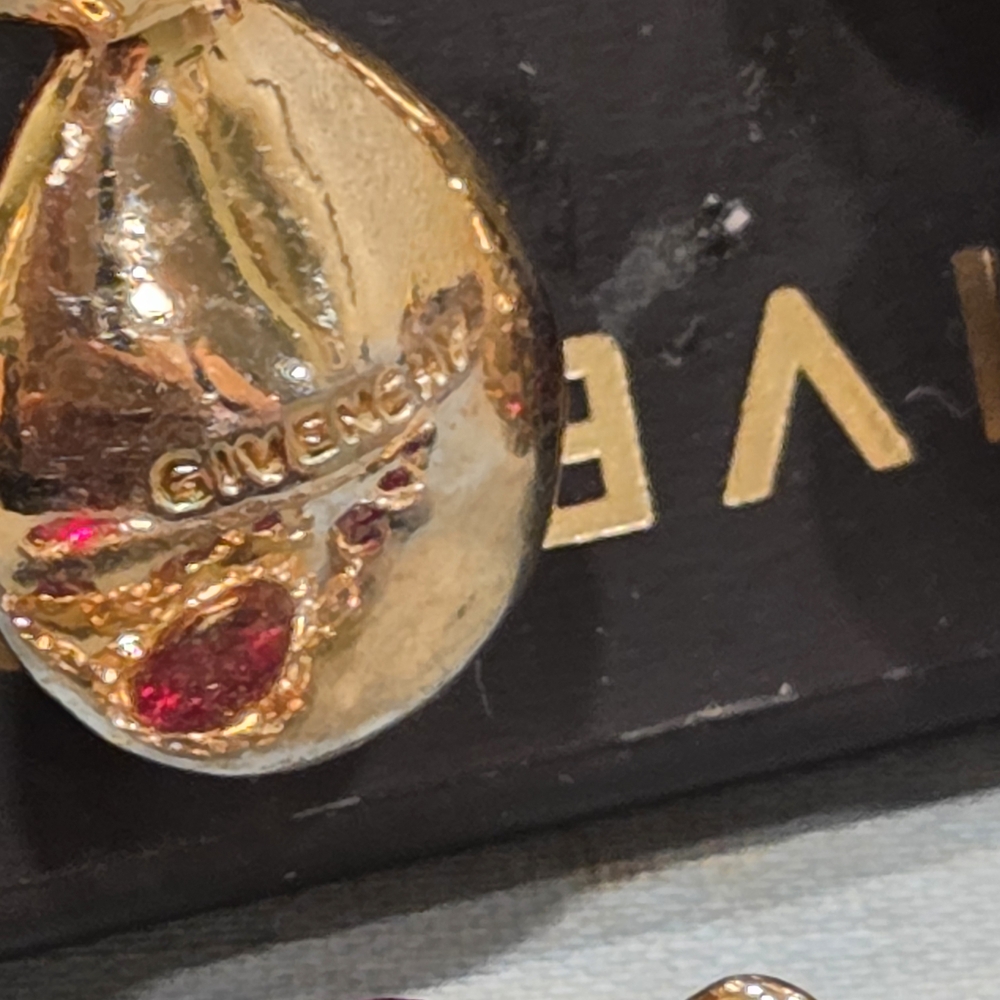 Givenchy Red and Gold Jewelry Set - Picture 6 of 7